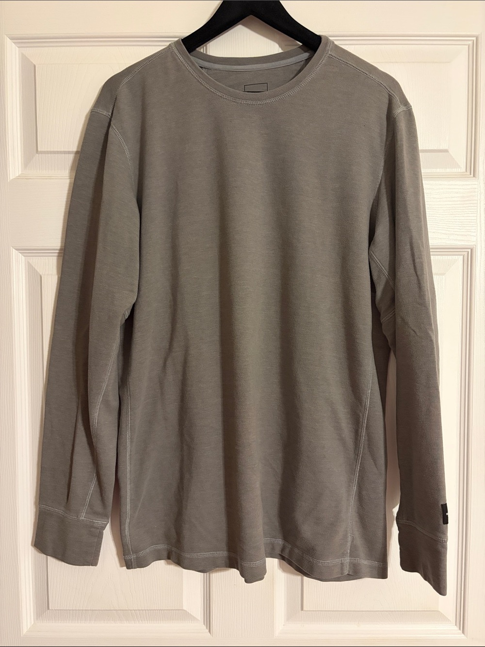 The North Face Men's Long Sleeve Terry Crew Shirt Gray XL